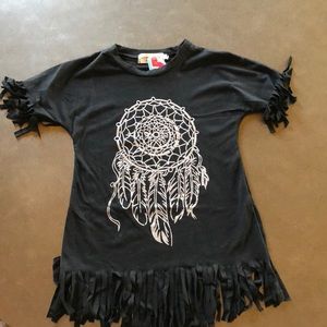 Black tunic dream catcher t-shirt